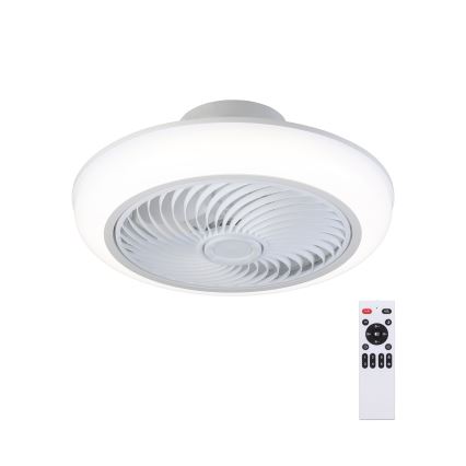 Brilagi - Plafón LED regulable con ventilador LED/30W/230V 3000-6500K blanco + control remoto