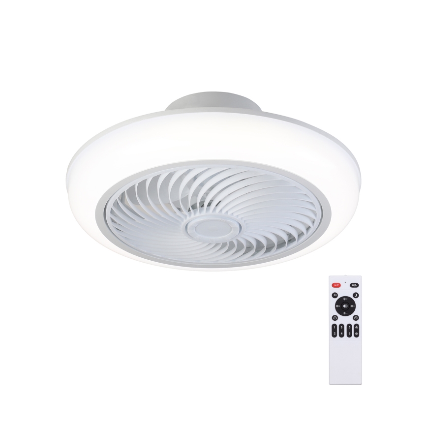Brilagi - Plafón LED regulable con ventilador LED/30W/230V 3000-6500K blanco + control remoto