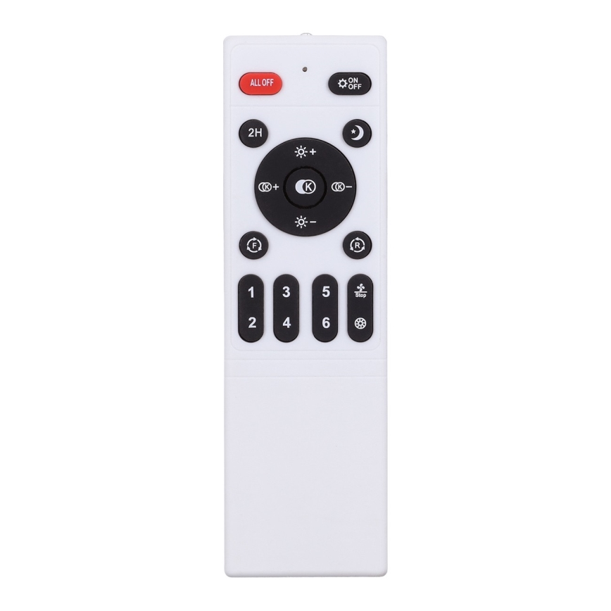 Brilagi - Plafón LED regulable con ventilador LED/30W/230V 3000-6500K blanco + control remoto