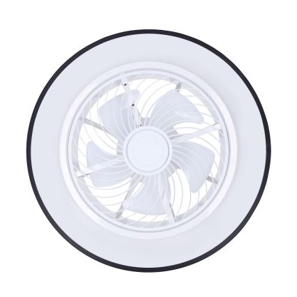 Brilagi - Plafón LED regulable con ventilador LED/30W/230V 3000-6500K negro + control remoto