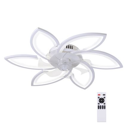 Brilagi - Plafón LED regulable con ventilador LED/50W/230V 3000-6500K blanco + control remoto