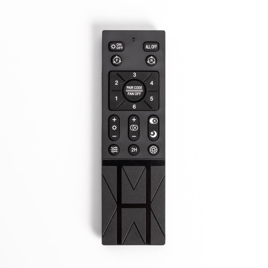 Brilagi - Lámpara LED regulable con ventilador RONDA LED/48W/230V 3000-6000K negro + control remoto