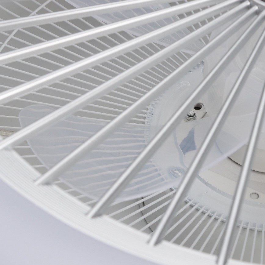 Brilagi - Lámpara LED regulable con ventilador RONDA LED/48W/230V 3000-6000K plata + control remoto