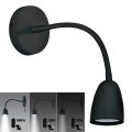 Brilagi - Lámpara LED regulable de pared pequeña LED/4W/230V negro