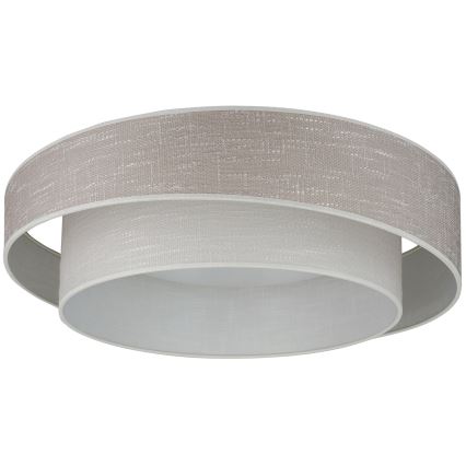 Brilagi - Plafón LED regulable DOVER SHINE LED/24W/230V 3000/4000/6500K gris/color crema + control remoto