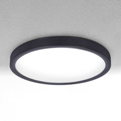 Brilagi - Plafón LED regulable ESTELA LED/36W/230V 3000-6500K ø 30 cm negro + control remoto