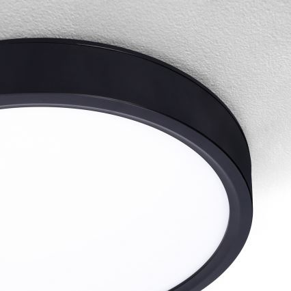 Brilagi - Plafón LED regulable ESTELA LED/36W/230V 3000-6500K ø 30 cm negro + control remoto
