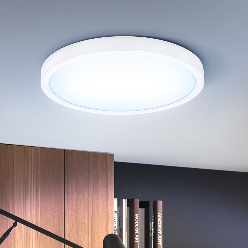 Brilagi - Plafón LED regulable ESTELA LED/48W/230V 3000-6500K ø 40 cm blanco + control remoto