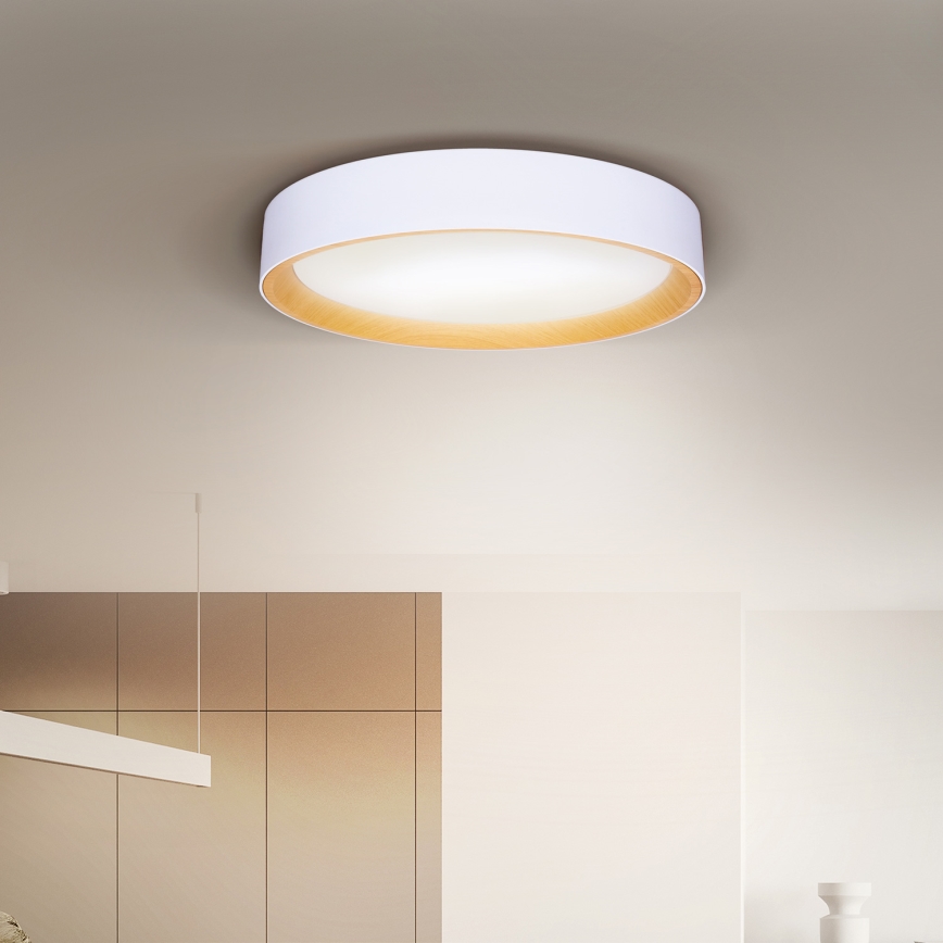 Brilagi - Plafón LED regulable LARIOS LED/60W/230V 3000-6500K ø 49 cm blanco + control remoto