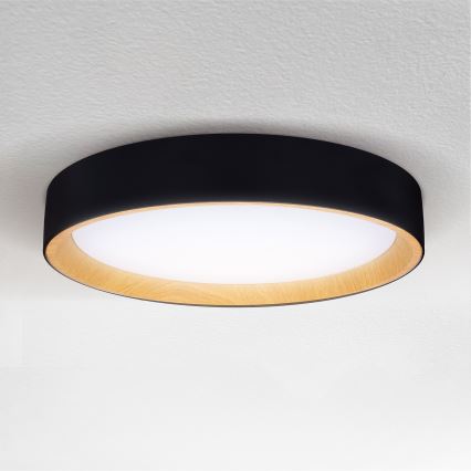 Brilagi - Plafón LED regulable LARIOS LED/60W/230V 3000-6500K ø 49 cm negro + control remoto