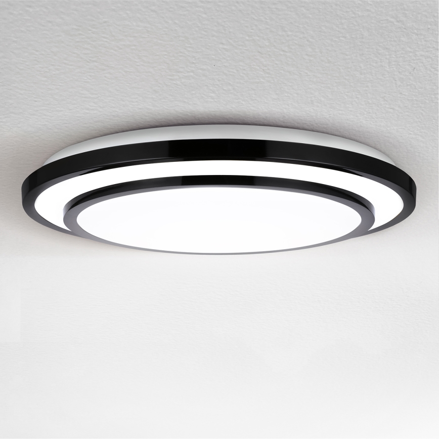 Brilagi - Plafón LED regulable LUCIANO LED/48W/230V 3000-6500K ø 39 cm negro + control remoto