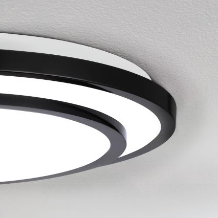 Brilagi - Plafón LED regulable LUCIANO LED/48W/230V 3000-6500K ø 39 cm negro + control remoto