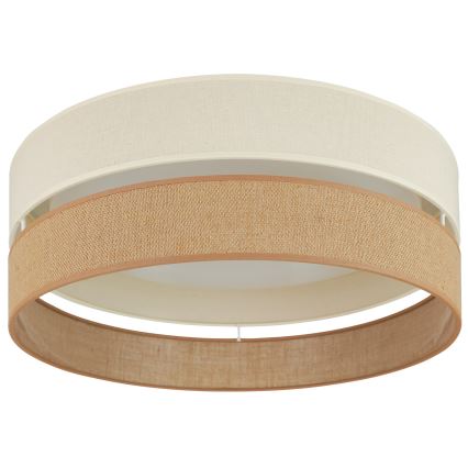 Brilagi - Plafón LED regulable ROYAL YUTE LED/24W/230V diá. 45 cm 3000/4000/6500K beige/color crema  + control remoto