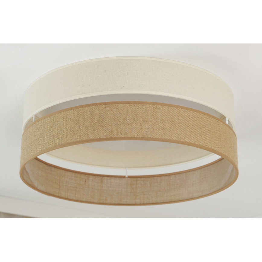 Brilagi - Plafón LED regulable ROYAL YUTE LED/24W/230V diá. 45 cm 3000/4000/6500K beige/color crema  + control remoto