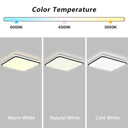 Brilagi - Plafón LED regulable SMART LED/28W/230V 3000-6000K 40x40 cm Wi-Fi Tuya + control remoto