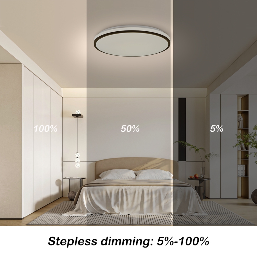 Brilagi - Plafón LED regulable SMART LED/36W/230V 3000-6000K diá. 45 cm Wi-Fi Tuya + control remoto