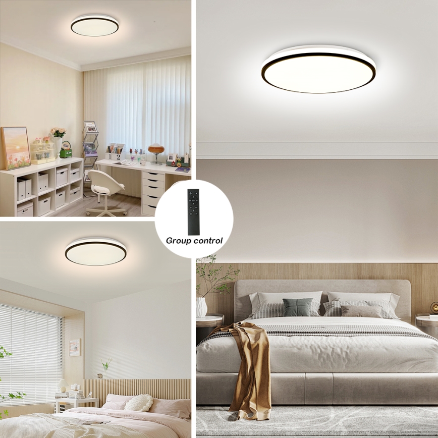 Brilagi - Plafón LED regulable SMART LED/36W/230V 3000-6000K diá. 45 cm Wi-Fi Tuya + control remoto