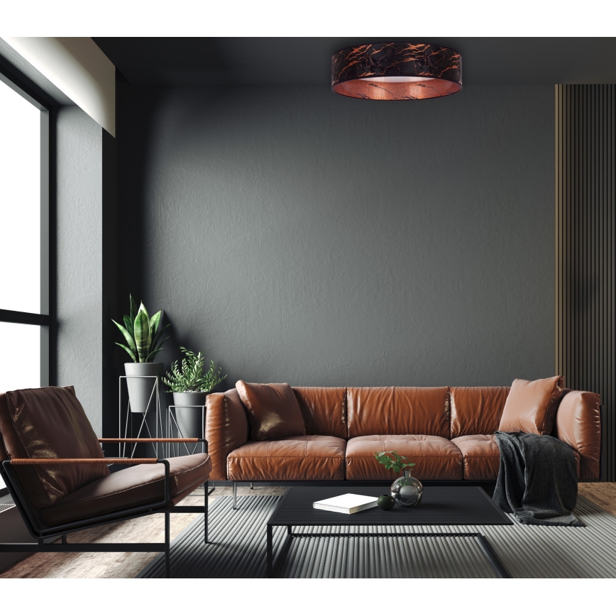 Brilagi - Plafón LED regulable VELVET SMART LED/24W/230V 45 cm 2700-6500K Wi-Fi Tuya negro/cobre + mando a distancia