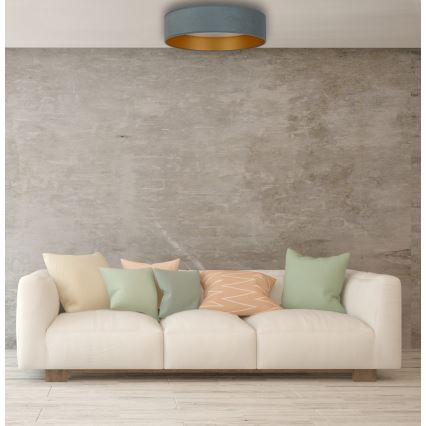 Brilagi - Plafón LED regulable VELVET SMART LED/36W/230V diámetro 55 cm 2700-6500K Wi-Fi Tuya menta/dorado + mando a distancia
