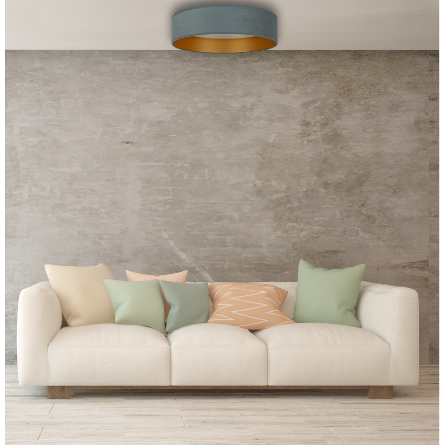 Brilagi - Plafón LED regulable VELVET SMART LED/36W/230V diámetro 55 cm 2700-6500K Wi-Fi Tuya menta/dorado + mando a distancia