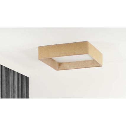 Brilagi - Plafón LED regulable VELVET SQUARE SMART LED/36W/230V 2700-6500K Wi-Fi Tuya + mando a distancia marrón