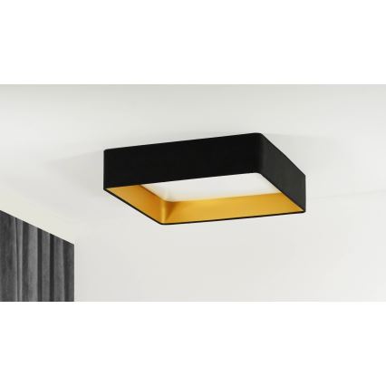 Brilagi - Plafón LED regulable VELVET SQUARE SMART LED/36W/230V 2700-6500K Wi-Fi Tuya + mando a distancia negro