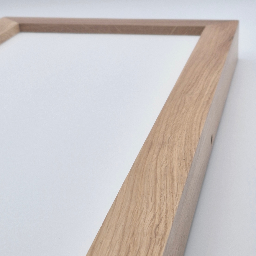 Brilagi - Luz de techo LED regulable para baño WOODY FRAME LED/50W/230V roble 120x30 cm 3000-6000K IP44 + control remoto