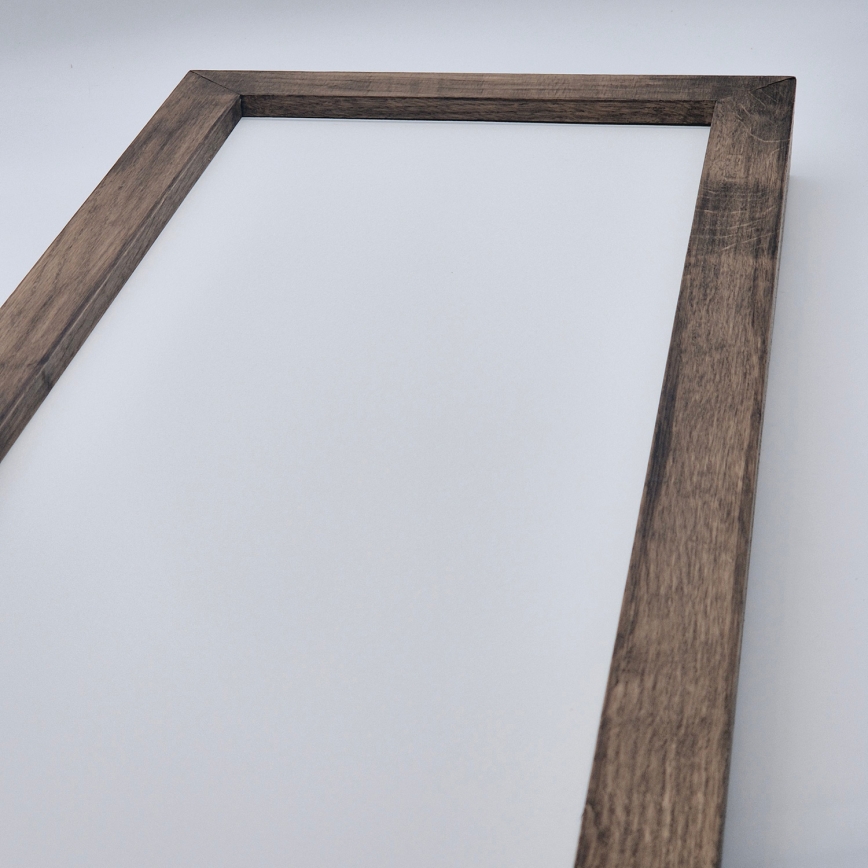 Brilagi - Luz de techo LED regulable para baño WOODY FRAME LED/50W/230V roble 120x30 cm 3000-6000K IP44 + control remoto