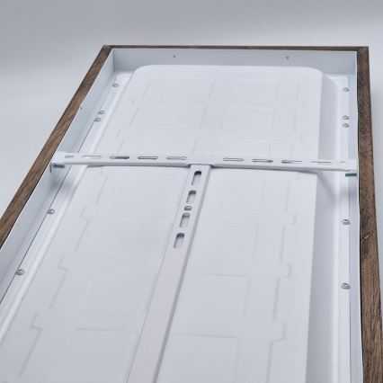 Brilagi - Luz de techo LED regulable para baño WOODY FRAME LED/50W/230V roble 120x30 cm 3000-6000K IP44 + control remoto