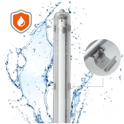 Brilagi - Lámpara técnica LED fluorescente OPTIMA T8 1xG13/18W/230V 4000K IP65 128 cm