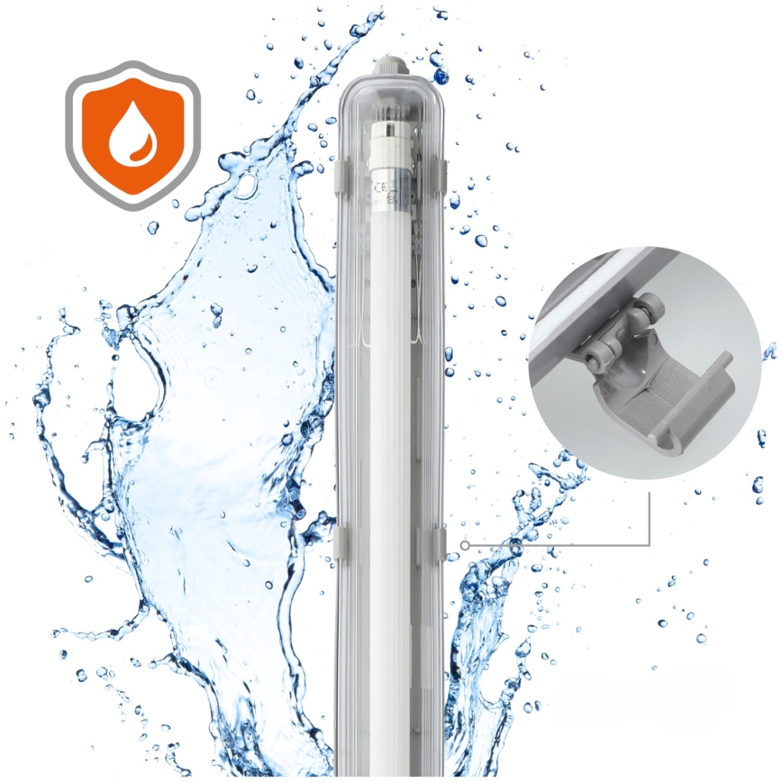 Brilagi - Lámpara técnica LED fluorescente OPTIMA T8 1xG13/18W/230V 4000K IP65 128 cm