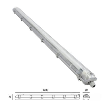 Brilagi - Lámpara técnica LED fluorescente OPTIMA T8 1xG13/18W/230V 4000K IP65 128 cm