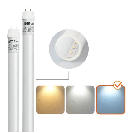 Brilagi - Lámpara técnica LED fluorescente OPTIMA T8 2xG13/18W/230V 6500K IP65 128 cm