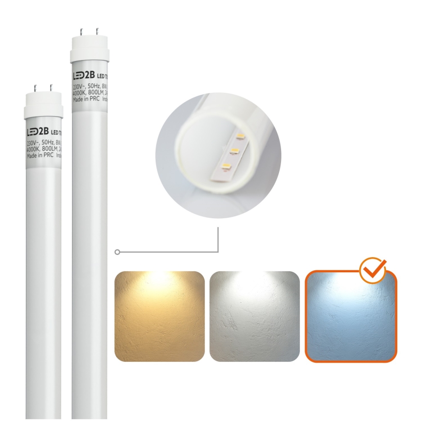 Brilagi - Lámpara técnica LED fluorescente OPTIMA T8 2xG13/18W/230V 6500K IP65 128 cm