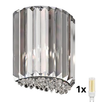 Brilagi - LED Aplique de cristal GLAMOUR 1xG9/42W/230V