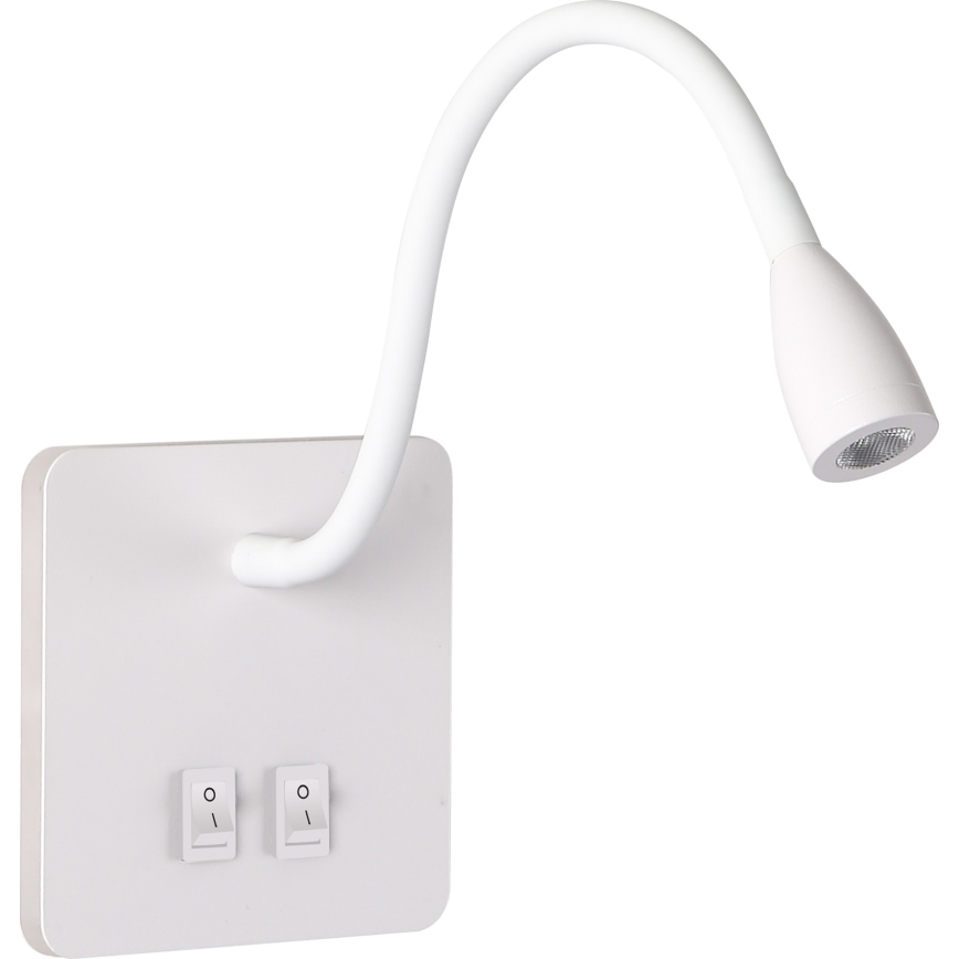 Brilagi - LED Aplique flexible MAYA Double LED/4W/230V + LED/3W blanco