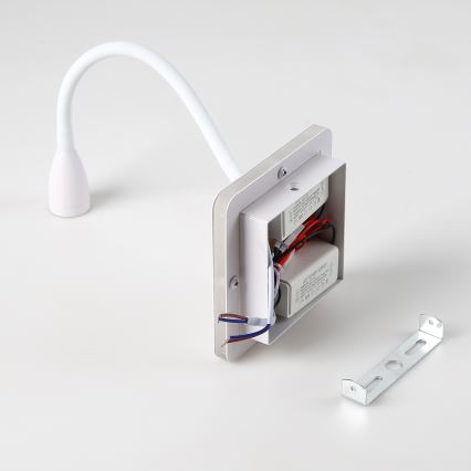 Brilagi - LED Aplique flexible MAYA Double LED/4W/230V + LED/3W blanco