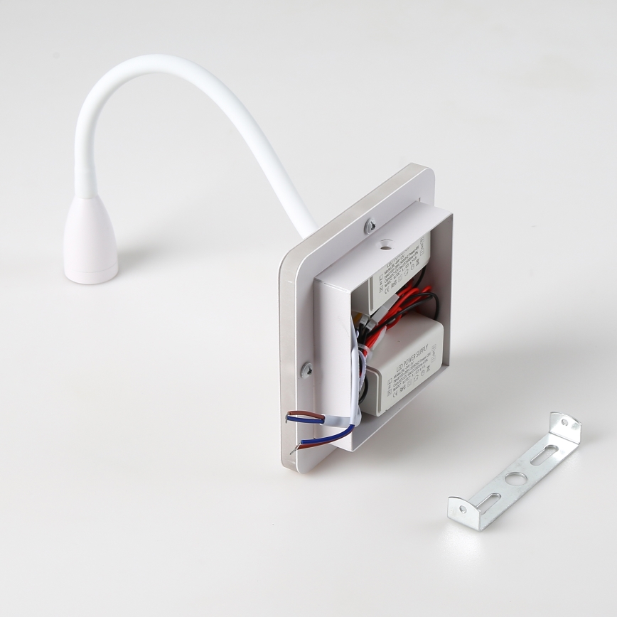 Brilagi - LED Aplique flexible MAYA Double LED/4W/230V + LED/3W blanco