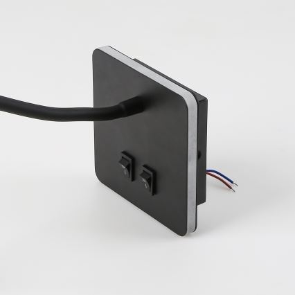 Brilagi - LED Aplique flexible MAYA Double LED/4W/230V + LED/3W negro