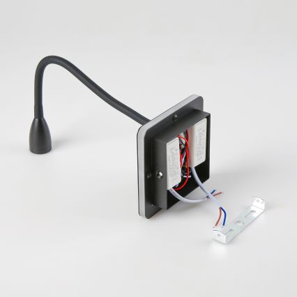 Brilagi - LED Aplique flexible MAYA Double LED/4W/230V + LED/3W negro