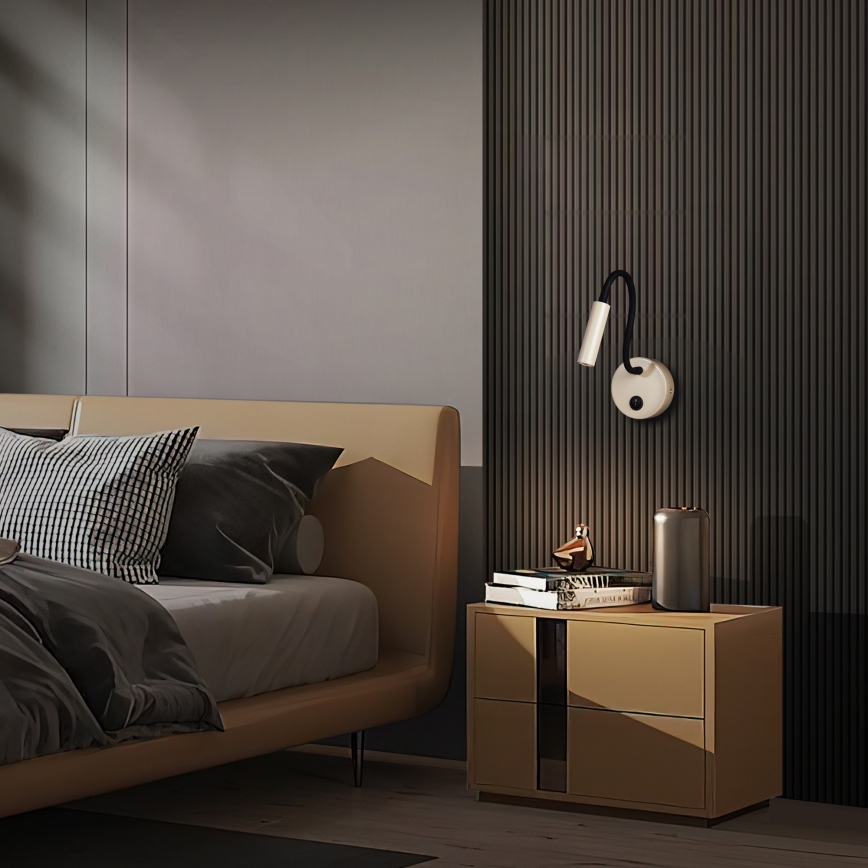 Brilagi - LED Aplique flexible MAYA LED/3W/230V 4000K beige