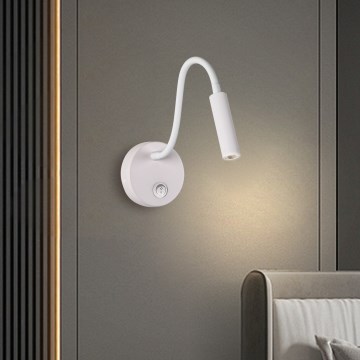 Brilagi - LED Aplique flexible MAYA LED/3W/230V 4000K blanco