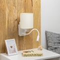 Brilagi - LED Aplique flexible NUBILA 1xE27/25W/230V + LED/3W blanco/color crema