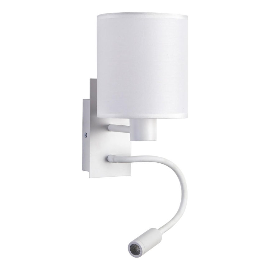 Brilagi - LED Aplique flexible NUBILA 1xE27/25W/230V + LED/3W blanco