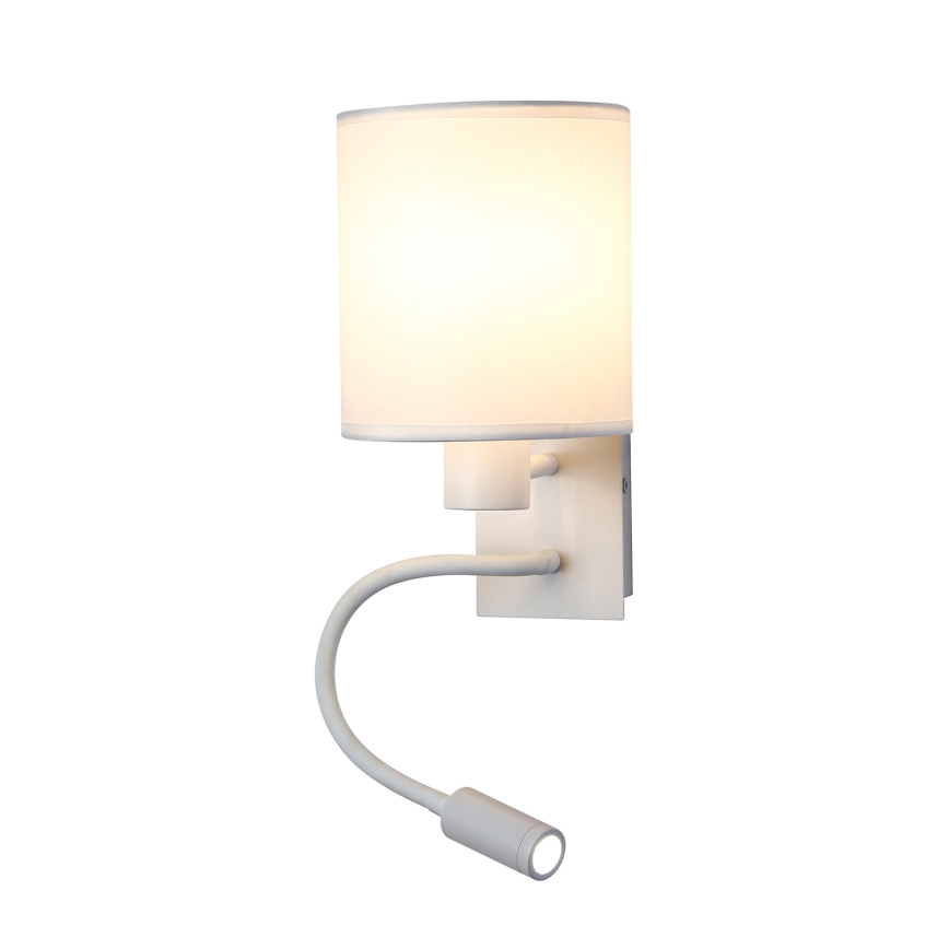 Brilagi - LED Aplique flexible NUBILA 1xE27/25W/230V + LED/3W blanco