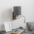 Brilagi - LED Aplique flexible NUBILA 1xE27/25W/230V + LED/3W cromo mate/antracita