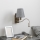 Brilagi - LED Aplique flexible NUBILA 1xE27/25W/230V + LED/3W cromo mate/gris