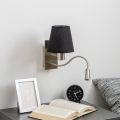 Brilagi - LED Aplique flexible NUBILA 1xE27/25W/230V + LED/3W cromo mate/negro