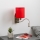 Brilagi - LED Aplique flexible NUBILA 1xE27/25W/230V + LED/3W cromo mate/rojo