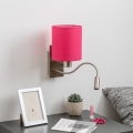 Brilagi - LED Aplique flexible NUBILA 1xE27/25W/230V + LED/3W cromo mate/rosa